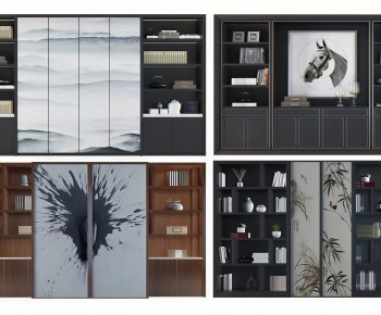 New Chinese Style Chinese Style Bookcase-ID:657161954