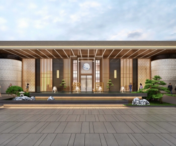 New Chinese Style Building Appearance-ID:191621074