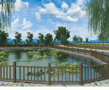 Modern Park Landscape-ID:581217054