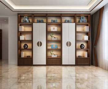New Chinese Style Bookcase-ID:640364898