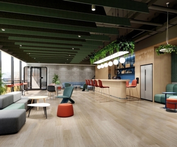 Modern Office Tea Room-ID:671375993