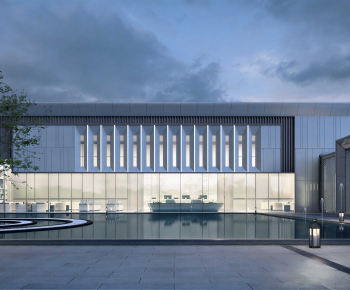 Modern Appearance Of Commercial Building-ID:702917106