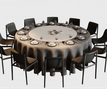 New Chinese Style Dining Table And Chairs-ID:381263028