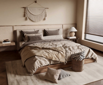 Modern Double Bed-ID:147932051