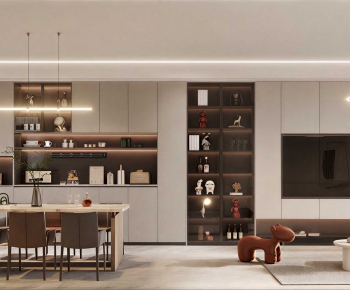 Modern A Living Room-ID:749989036
