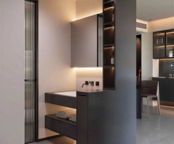 Modern Bathroom Cabinet-ID:690398938