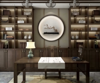 New Chinese Style Chinese Style Bookcase-ID:818293098