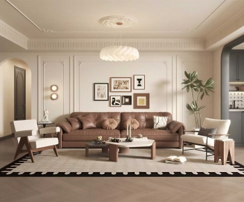 French Style A Living Room-ID:509145023