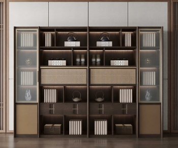 New Chinese Style Chinese Style Bookcase-ID:986541993