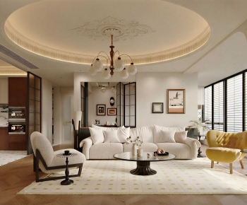 French Style A Living Room-ID:768956904