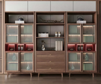 New Chinese Style Bookcase-ID:796562917