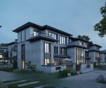 Modern Residential Building-ID:874638084