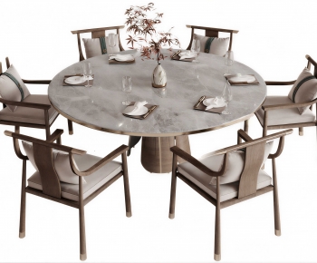 New Chinese Style Dining Table And Chairs-ID:174575095