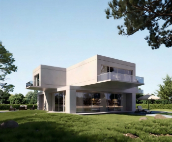 Modern Villa Appearance-ID:598908904