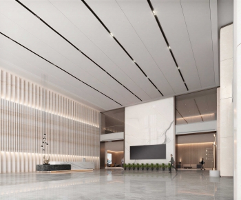 Modern Office Reception Desk-ID:250403885