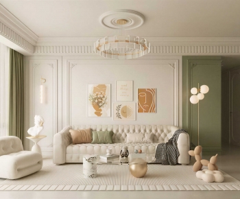 Modern A Living Room-ID:455574047