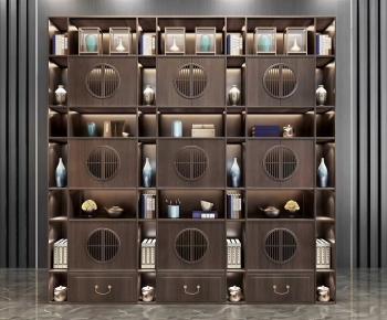 New Chinese Style Bookcase-ID:430048943