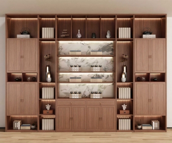 New Chinese Style Bookcase-ID:891870988
