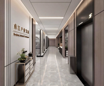 Modern Corridor/elevator Hall-ID:382596026