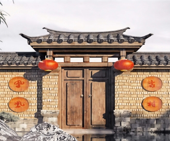 Chinese Style Door-ID:999989035