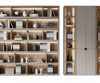 New Chinese Style Bookcase-ID:245771881