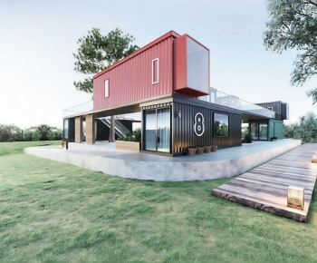 Modern Building Appearance-ID:670781176