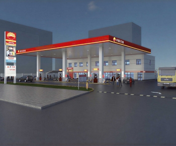 Modern Gas Station-ID:846201903