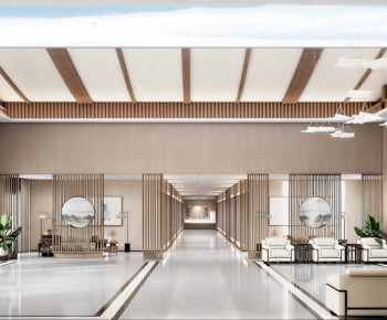 New Chinese Style Lobby Hall-ID:244462972