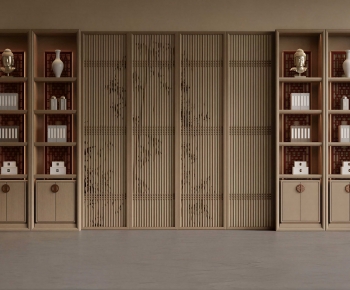 New Chinese Style Bookcase-ID:535650388