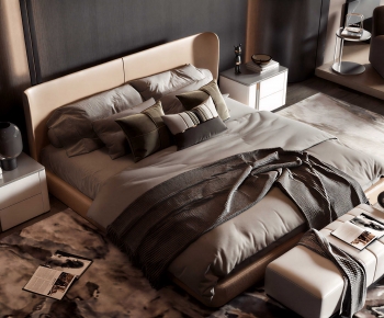 New Chinese Style Double Bed-ID:946904905