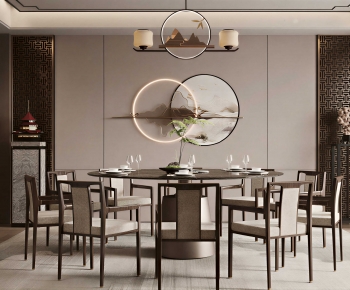 New Chinese Style Dining Room-ID:267155898