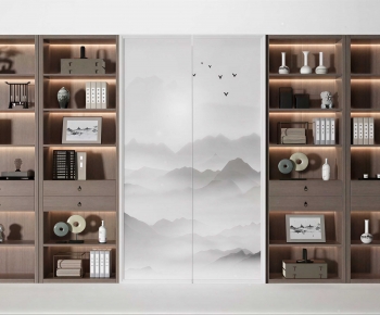 New Chinese Style Bookcase-ID:392439497