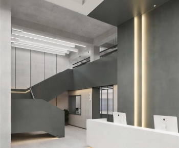 Modern Office Reception Desk-ID:736099962