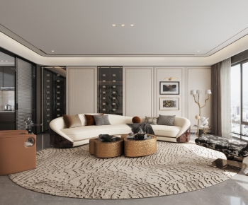 Modern A Living Room-ID:444338084