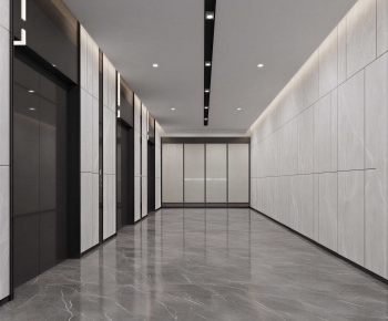 Modern Office Elevator Hall-ID:474169029