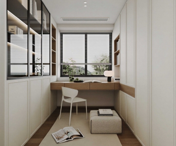 Modern Computer Desk And Chair-ID:606098894