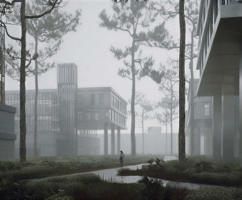 Modern Park Landscape-ID:823216923