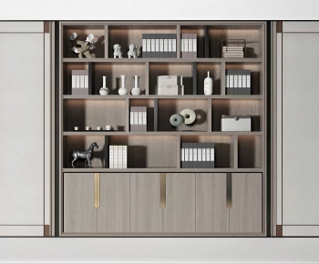New Chinese Style Bookcase-ID:131290916