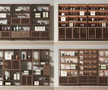 New Chinese Style Chinese Style Bookcase-ID:758706097