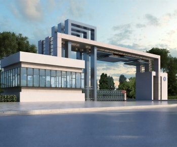 Modern Facade Element-ID:654980907