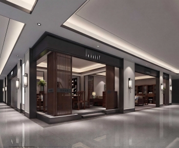 New Chinese Style Facade Element-ID:339885001