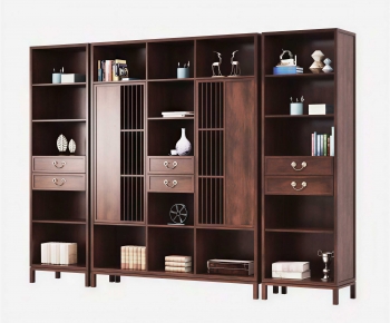 New Chinese Style Chinese Style Bookcase-ID:198050025