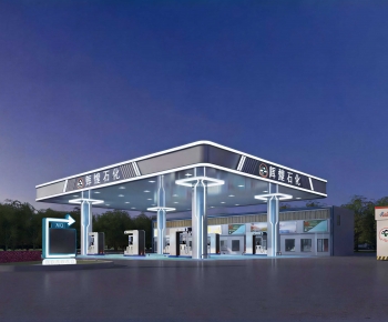 Modern Gas Station-ID:627321001