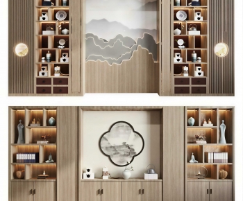 New Chinese Style Bookcase-ID:186783087