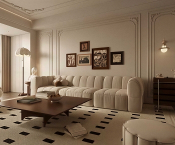 French Style A Living Room-ID:650719888