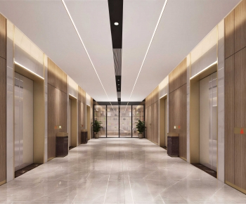 Modern Corridor/elevator Hall-ID:815413958