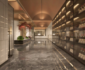 Modern Corridor Elevator Hall-ID:296515941