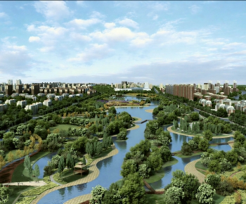 Modern Park Landscape-ID:404037954