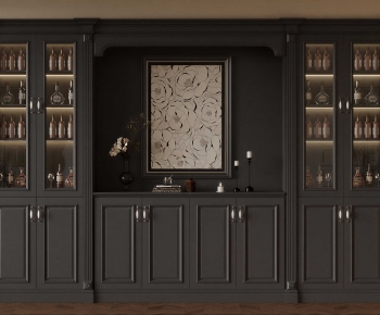 French Style Wine Cabinet-ID:588385112