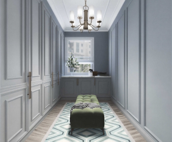 Modern Clothes Storage Area-ID:395525934